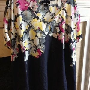 Lane Bryant Split Sleeve Dolman Top 26w & 28w NWOT