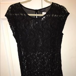 The Limited Black lace top