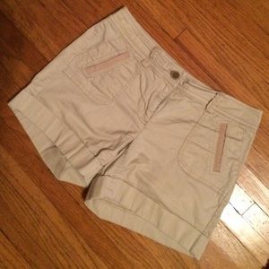 White House Black Market Khaki Shorts