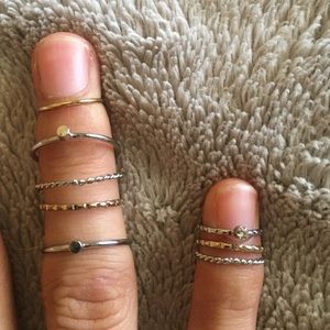 Mid rings Gold & Silver