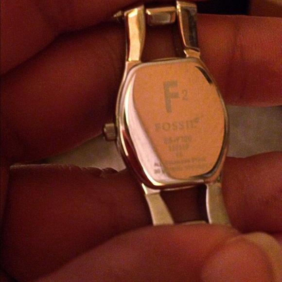 Ladies Fossil Silver Watch w/ombré blue face - Picture 4 of 4