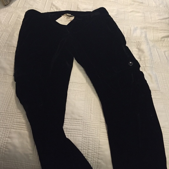 Velvet cargo pants