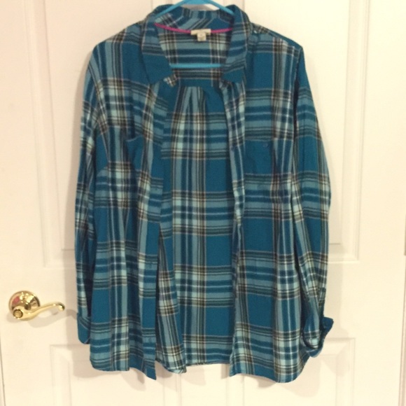 Blue button down shirt
