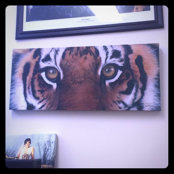 Gorgeous tiger eye print by local Louisiana artist