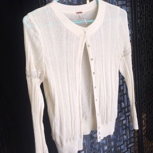 Free People Babydoll lace cardigan