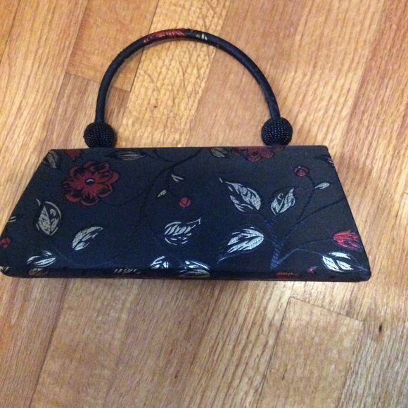 Black Satin Evening Handbag From Vietnam