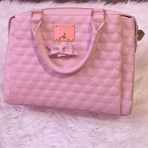 Betsey Johnson triple compartment satchel