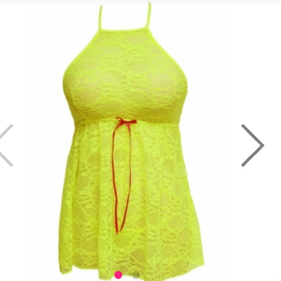 Neon Lace Babydoll