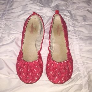 Pink American eagle flats