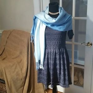 Lovely Navy Lace Cocktail Dress