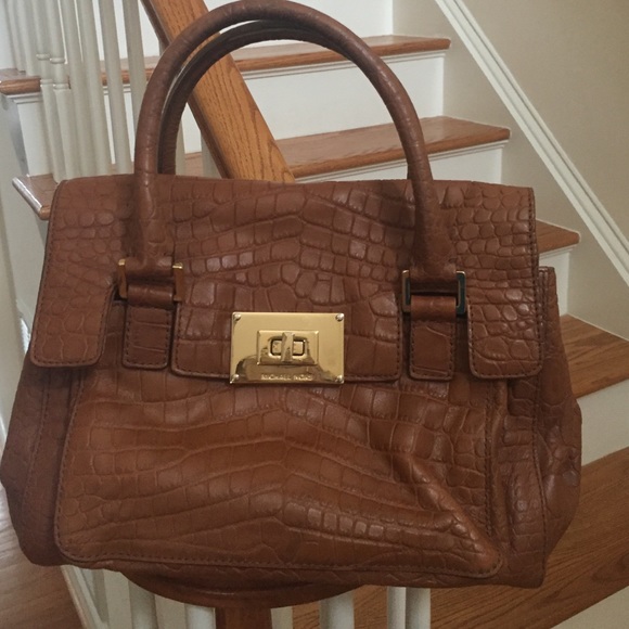 Good used MICHAEL KORS Camel leather Satchel