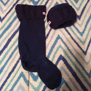 Hunter Welly Socks in Navy
