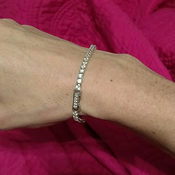 Beautiful cz sterling silver bracelet