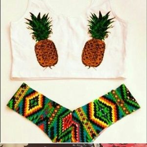 Pineapple/Tribal Bikini