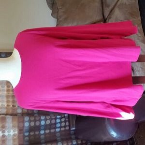 Hot pink 2x long sleeve
