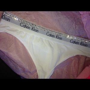 Beddazzled Calvin Klein thongs
