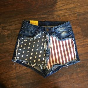American flag shorts