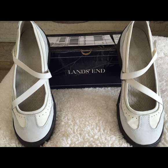 Lands End Mary Jane Z Strap Shoes