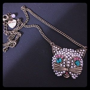 Betsey Johnson Cat Necklace