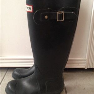 Vintage Hunter Boots-Dark Navy
