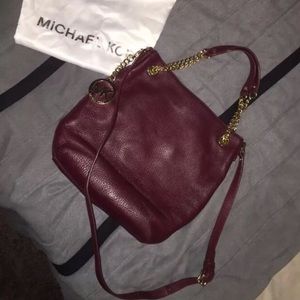 Michael Kors Hobo Purse Red