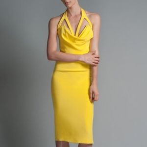 Cushnie et Ochs Yellow Runway Dress
