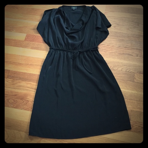 LBD with open flutter sleeves with tie waist.