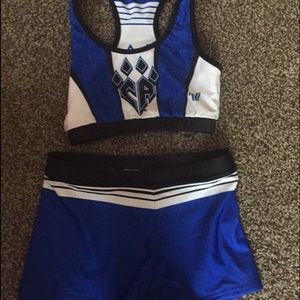 Cheer athletics sports bra and spandex