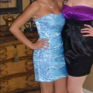 Blue dress sequence sparkle