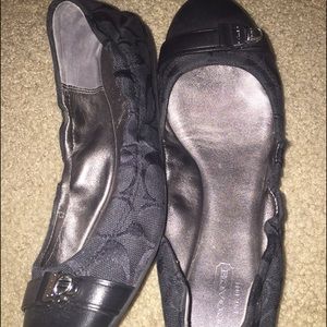 Coach black flats