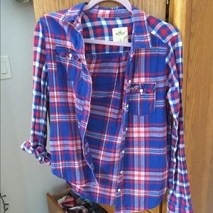 Red, white and blue Flannel