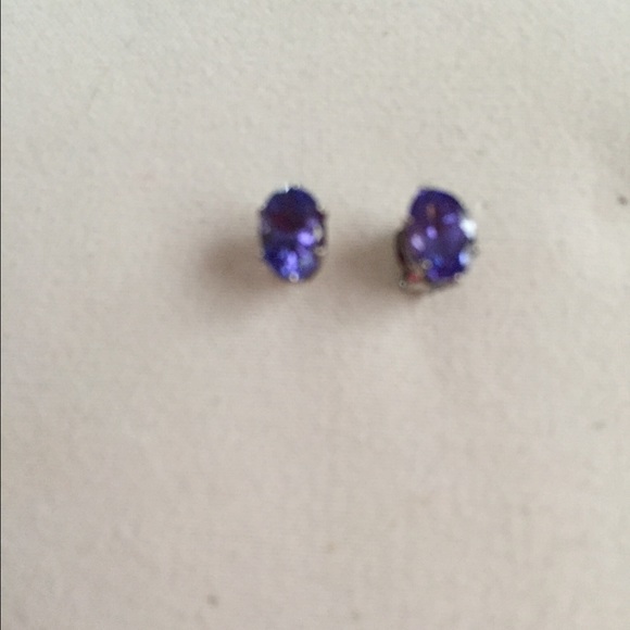 Tanzanite 1/2 carat each Earring post