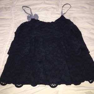 Abercrombie and Fitch ruffled tank top