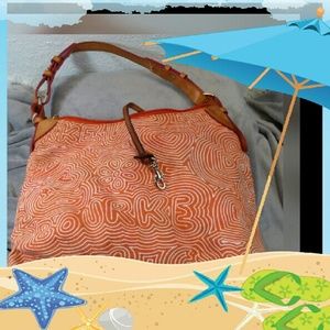 Auth Dooney  & Bourke cotton shoulder bag