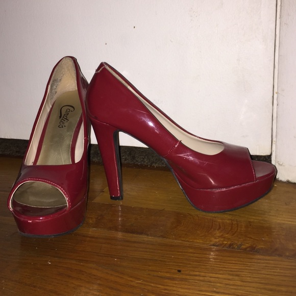 Good condition Candie's red heels!