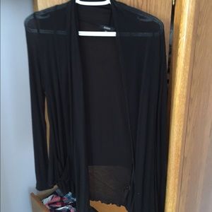 black cardigan