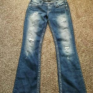 Size 27 silver pioneer jeans