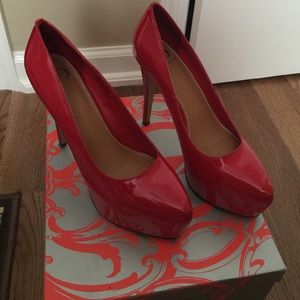 Kelsi Dagger Red Patent Pump
