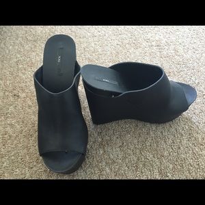 Brand new Kate Moss style Black Wedge