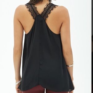 Lace Chiffon Top