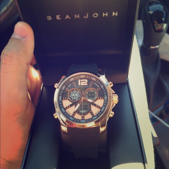 Sean John men's rose gold watch