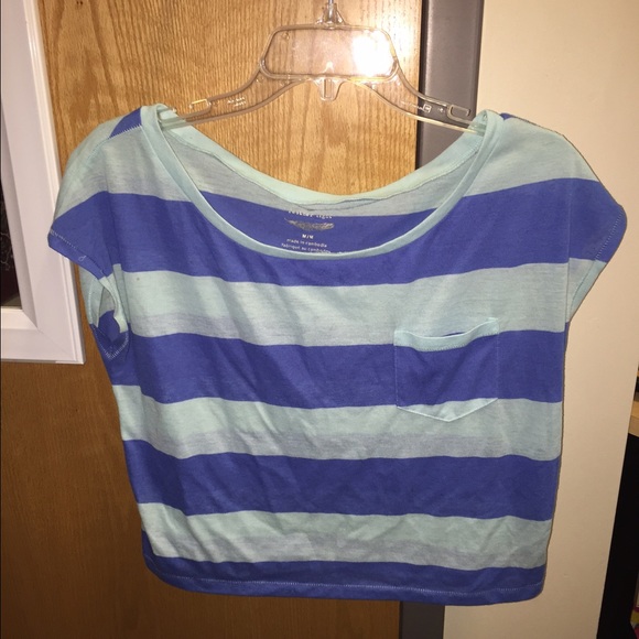 American eagle striped crop top