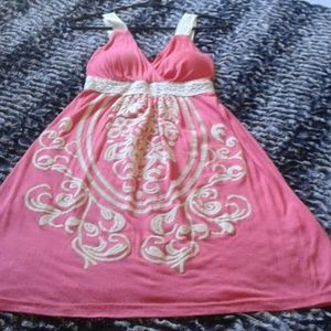 Melon color Summer Dress