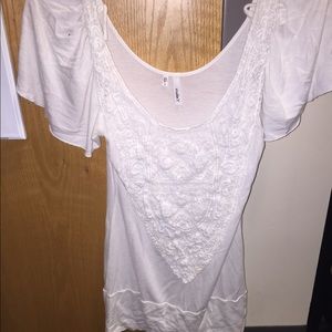 White boho top