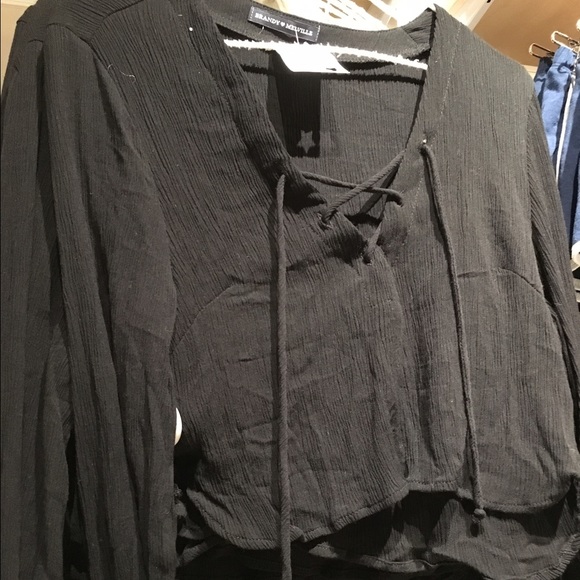 Brandy Melville string front shirt