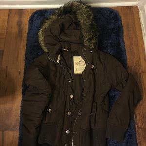 warm winter jacket from hollister.
