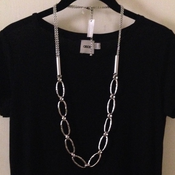 Chico's "Darla" long chain, oval link necklace NWT