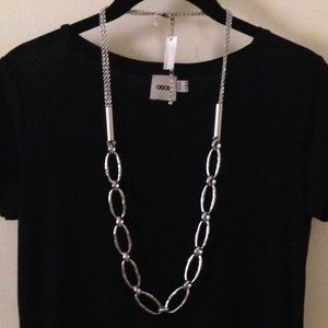 Chico's "Darla" long chain, oval link necklace NWT
