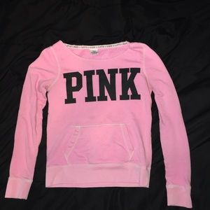 PINK Sweatshirt w/ Zebra Heart