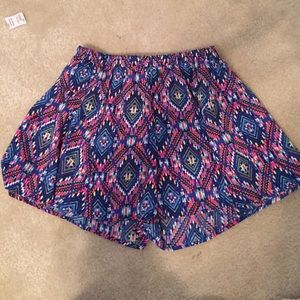 Flowy Patterned Shorts